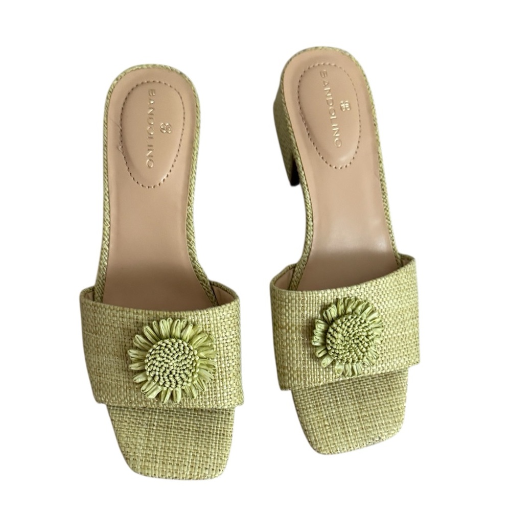 Tommy Hilfiger by Bandolino Green Mules with Decorative Medallion - Picture 2 of 3